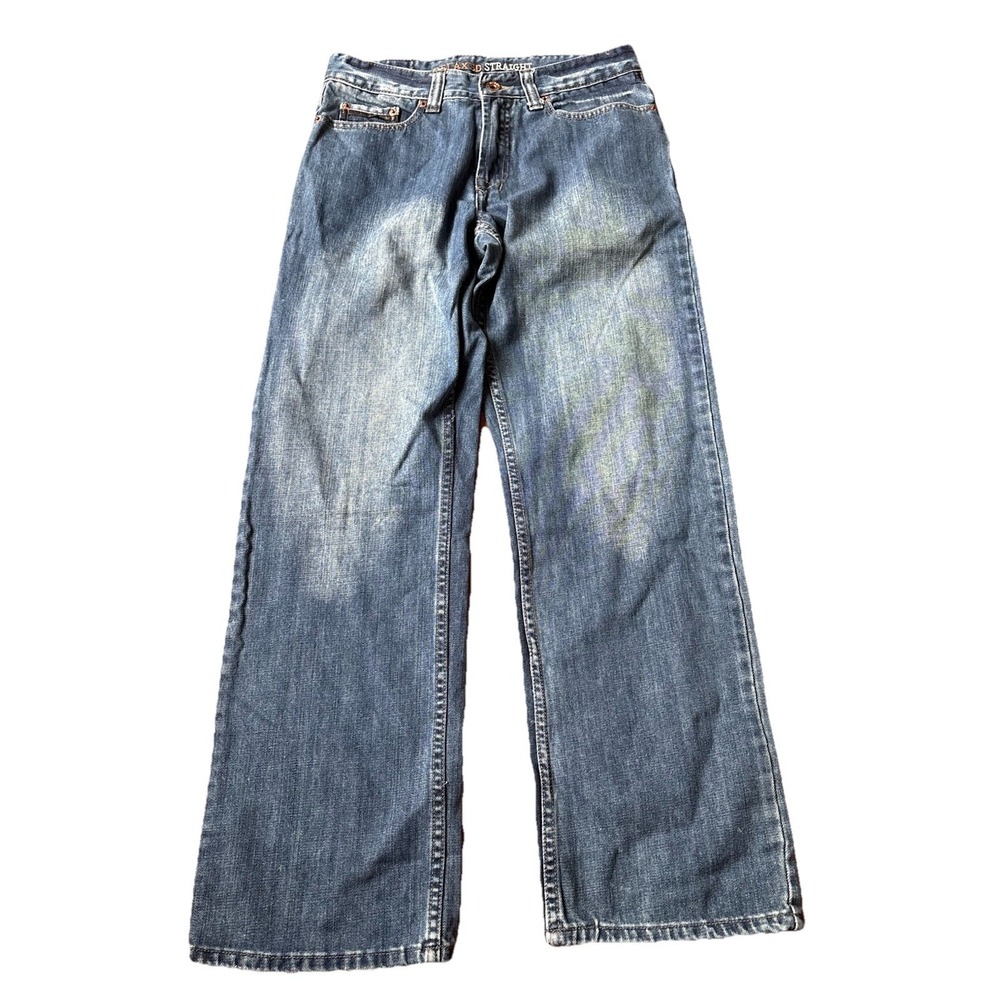 Flypaper Men's Jeans Blue Relaxed Straight Baggy Denim 30x30